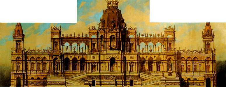 Makart hans entwurfe fur einen palast fassade