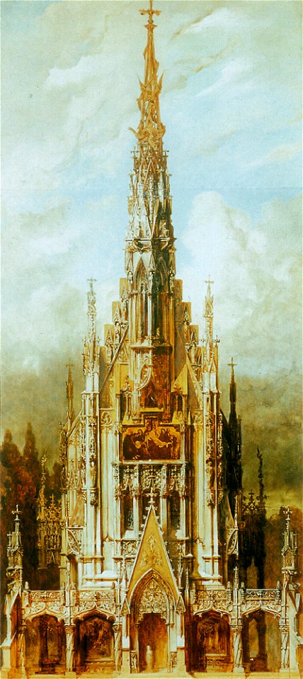 Makart hans gotische grabkirche st michael turmfassade