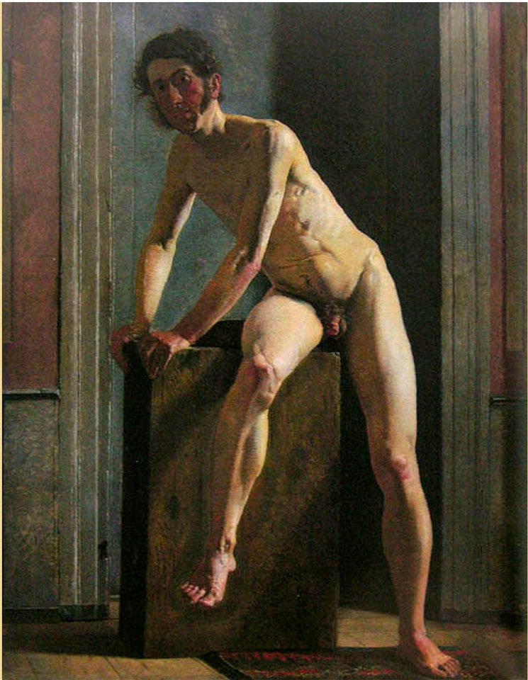 Male model, 1833 (Christen Købke)