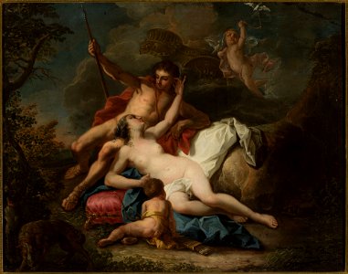 Malarz francuski XVIII w. - Venus and Adonis - M.Ob.419 - National Museum in Warsaw