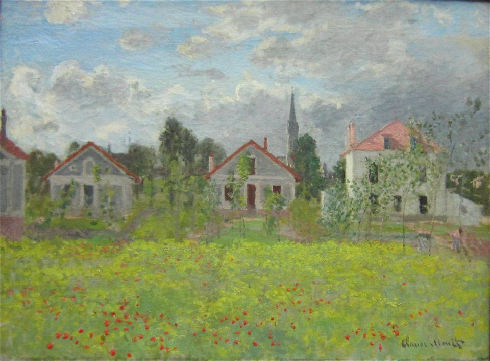 Maisons à Argenteuil par Claude Monet