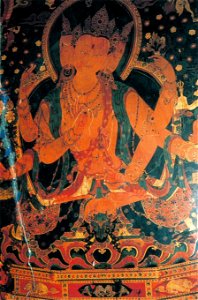 Maitreya Bodhisattva, wall painting, Kumbum monastery at Gyantse, Tsang, ca. 2nd quarter of the 15th century
