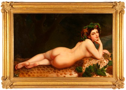 Makaava alaston nainen, Painting by Nikanor Tjutrumov