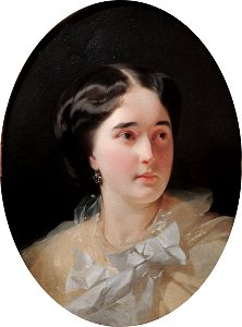 Daria Olsufjeva (Moro) by I. Makarov (1856, Tropinin museum)