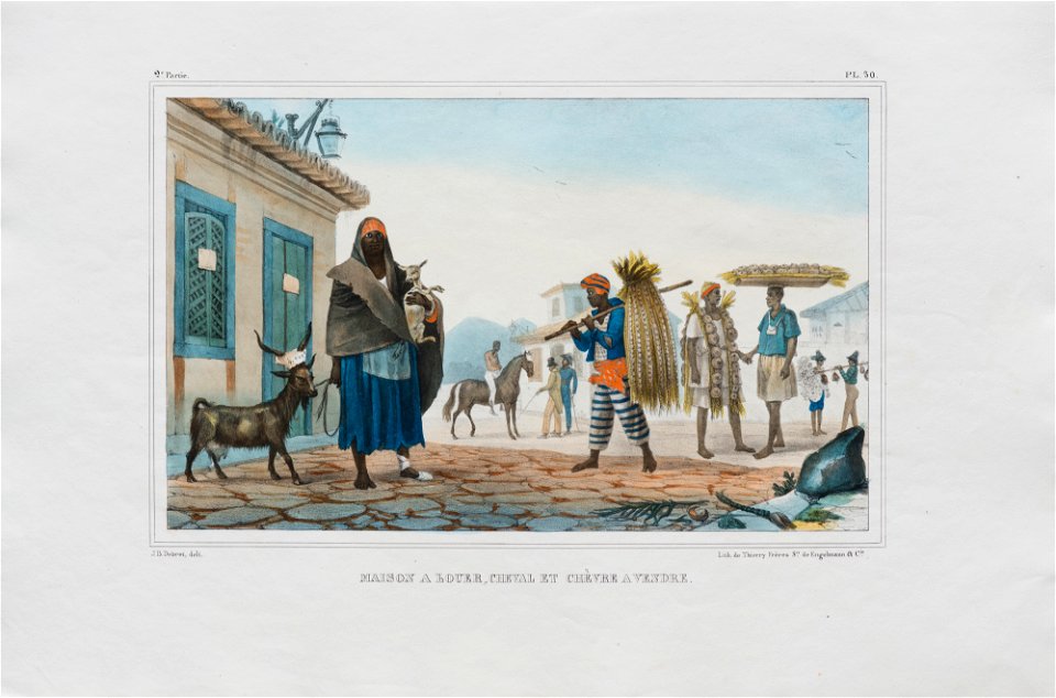 Maison a louer, cheval et chèvre a vendre (3), da Coleção Brasiliana Iconográfica