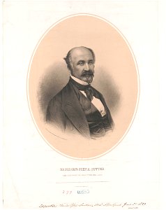 Major Genl. John A. Sutter - drawn on stone from daguer(r)eotype by A. Morhart N.Y. LCCN2003672969