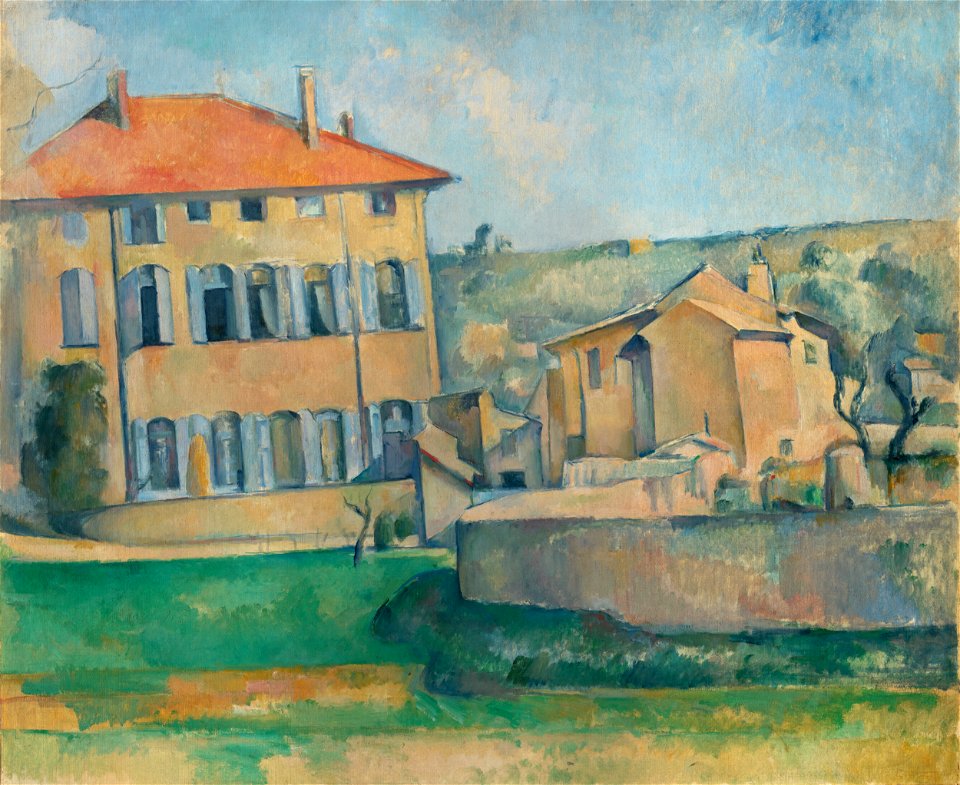 Maison et ferme du Jas de Bouffan, par Paul Cézanne