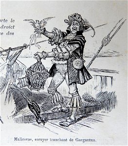Malicorne, écuyer tranchant de Pantagruel