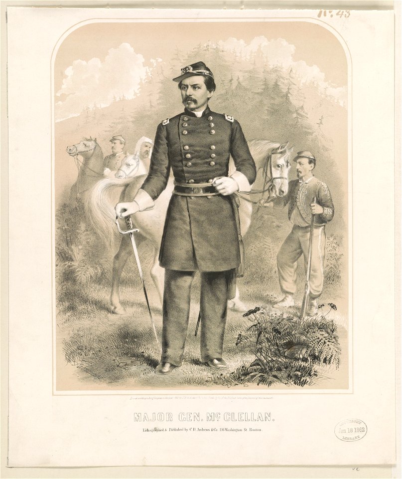 Major Gen. McClellan - Fab(...), lithographed & published by C.D. Andrews & Co. LCCN90714603
