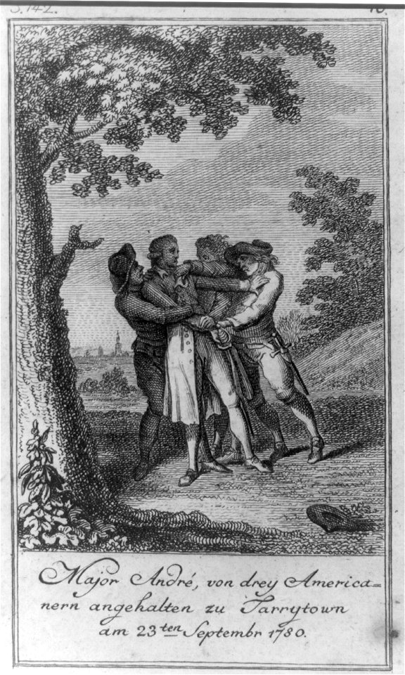 Major André, von drey Americanern angehalten zu Tarrytown am 23ten Septembr 1780 LCCN2004670205