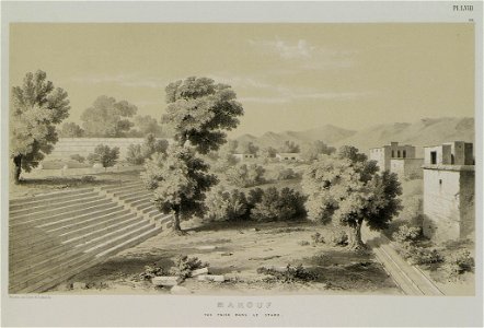 Makouf Vue prise dans le stade - Laborde Léon Emmanuel Simon Joseph - 1838