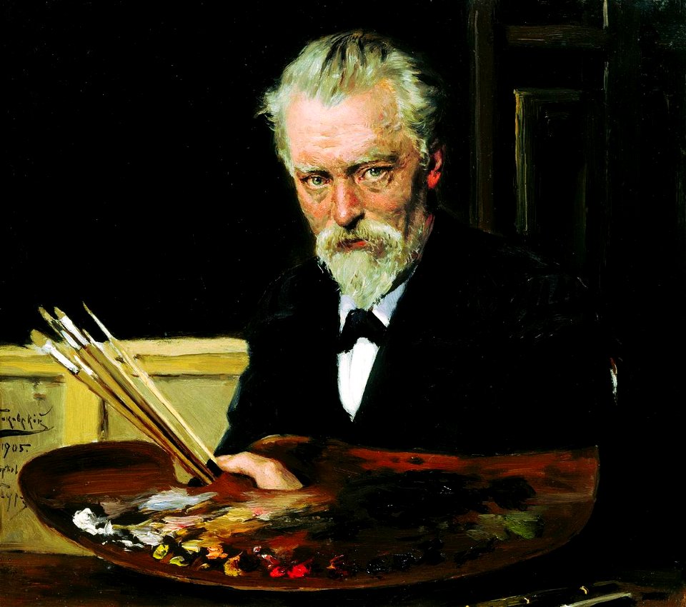 Makovsky Vladimir Egorovich, Self Portrait - 1905