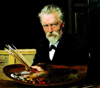 Makovsky Vladimir Egorovich, Self Portrait - 1905