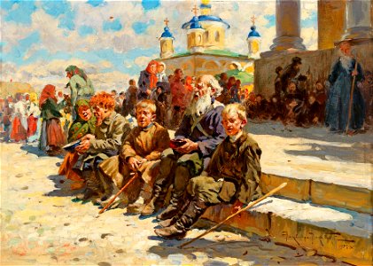 Alexander Makowski Vor der Kreuzprozession 1922