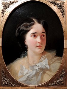 Daria Olsufjeva (Moro) by I. Makarov (1856, Tropinin museum) FRAME 2