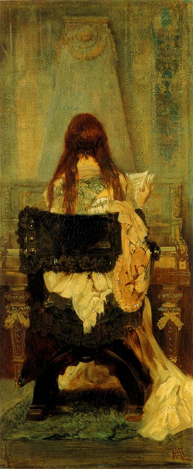 Makart hans dame am spinett