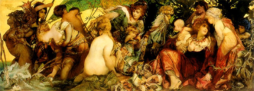 Makart hans abundantia the gifts of the sea