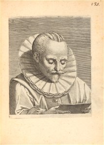 Male, Reading print by Philip Galle, S.V 89258, Prints Department, Royal Library of Belgium