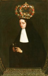 Maker unknown, Mexican - Portrait of the Reverend Mother María Antonia de Rivera - Google Art Project