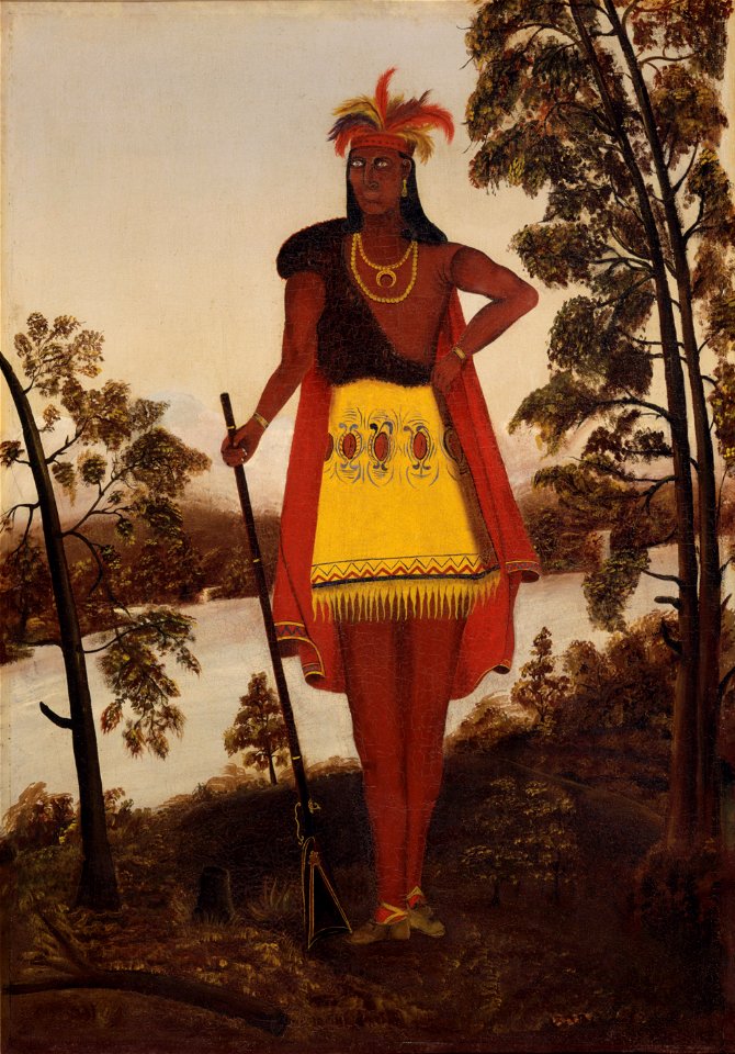 Maker unknown, American - Portrait of the Oneida Chieftain Shikellamy - Google Art Project