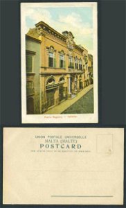 Malta-Old-Colour-UB-Postcard-Public-Registry-Valletta
