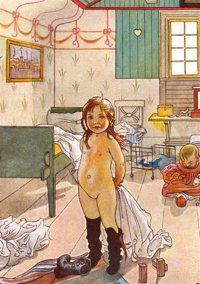 Mammas och småflickornas rum av Carl Larsson 1897 crop