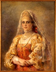 Makovsky - portrait-of-princess-zinaida-yusupova. Free illustration for personal and commercial use.