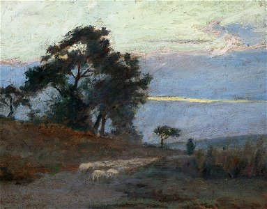 Maksymilian Gierymski - Landscape at sunrise - MP 415 - National Museum in Warsaw