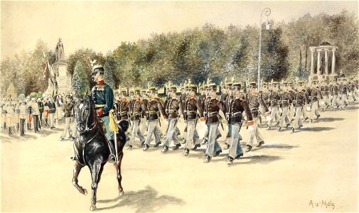 Maly Defilierung des Akademikerbataillons