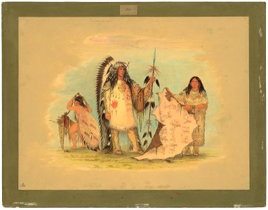 Mandan War Chief with His Favorite Wife C15918