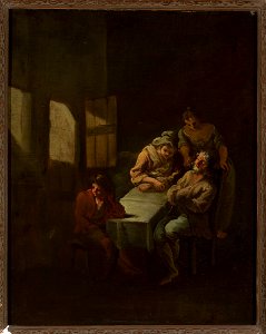 Malarz francuski XVIII w. - Scene in an interior - M.Ob.1958 MNW - National Museum in Warsaw