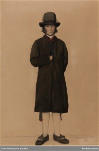 Man, Kessjerker i Lima. P. Södermark 1850 - Nordiska museet - NMA.0070032