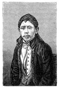 Malay Archipelago Portrait of a Javanese Chief. Free illustration for personal and commercial use.