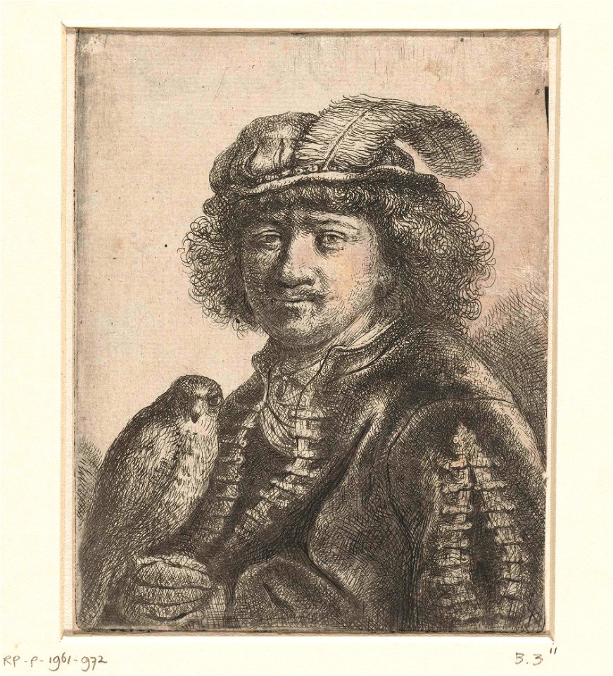 Man met een valk