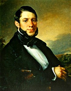 Man with a cigar by Tropinin