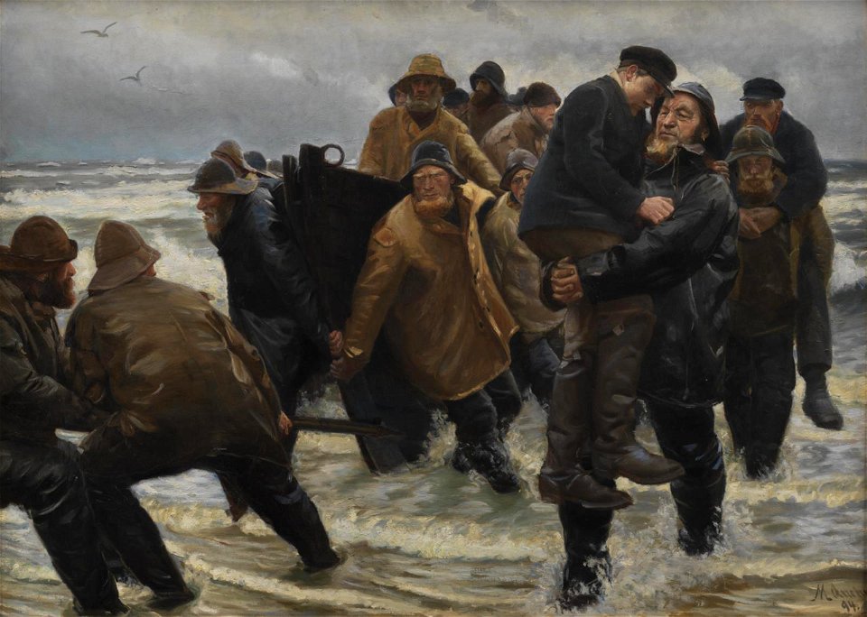 Mandskabet reddet (Michael Ancher)