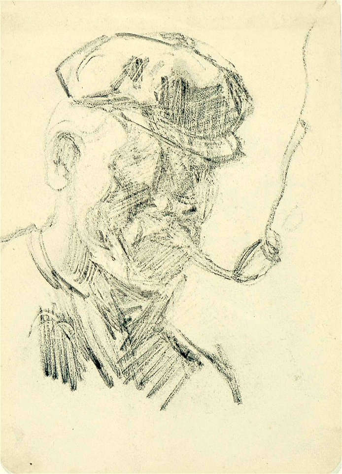 Man with Cap and Pipe by Theo van Doesburg Centraal Museum AB4531