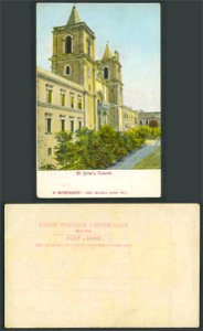 Malta-Old-Colour-UB-Postcard-St-Johns-Church-Valletta (G.Bornaccini)