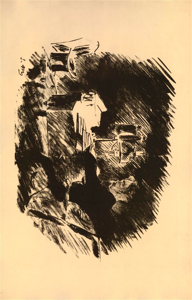 Manet - Sous la lampe, 1912,1001.1.1