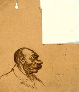 Man with Moustache (Caricature) by Theo van Doesburg Centraal Museum AB4345
