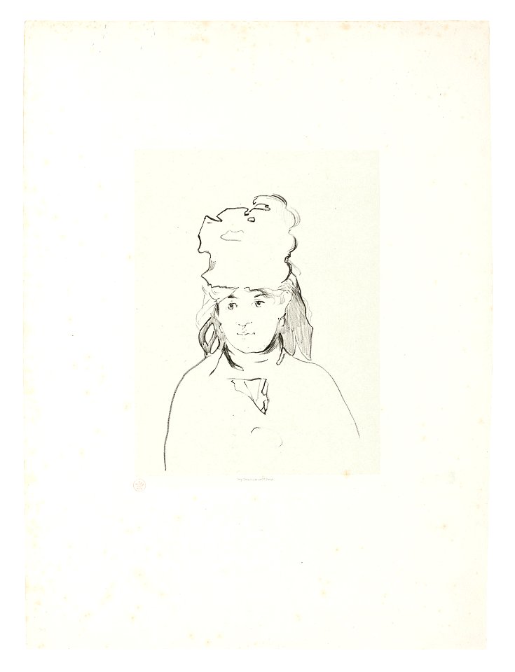 Manet - Berthe Morisot in Silhouette, 1923.1765
