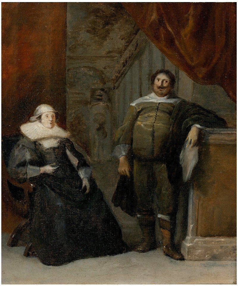 Gonzales Coques - Portrait of a man and a woman