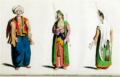 Mameluke Lady of Mount Lebanon Arab Princess - Frankland Charles Colville - 1829