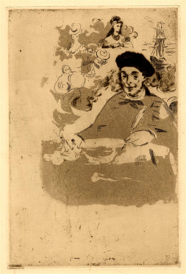 Manet - Théodore de Banville tourné à gauche, 1949,0411.2564