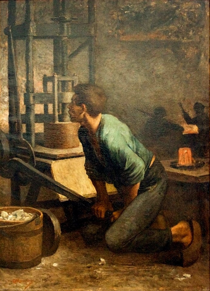 Man at the Press