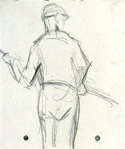Man with a Stick, Seen from the Back by Theo van Doesburg Centraal Museum AB4500