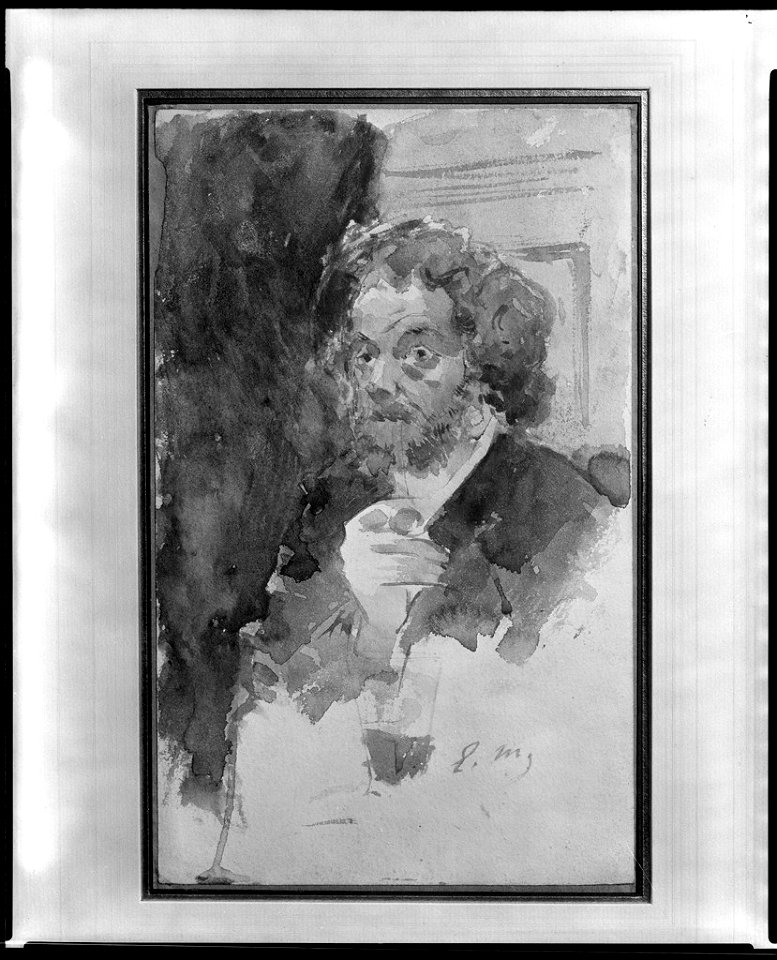 Manet - Portrait of Gilbert-Marcellin Desboutin, c. 1875