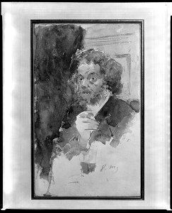 Manet - Portrait of Gilbert-Marcellin Desboutin, c. 1875