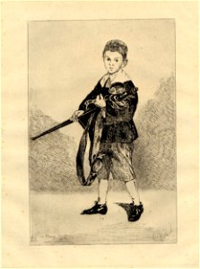 Manet - L'Enfant a l'épée tourné à gauche; troisième planche, 1949,0411.2565