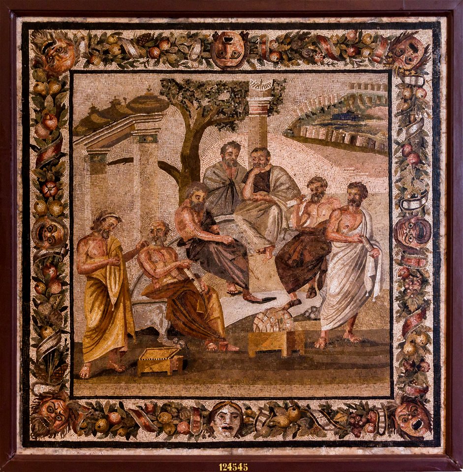 MANNapoli 124545 plato's academy mosaic